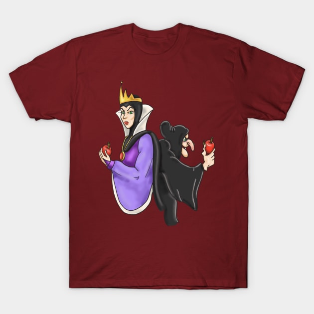 Two sides of the Queen- no background T-Shirt by tesiamarieart